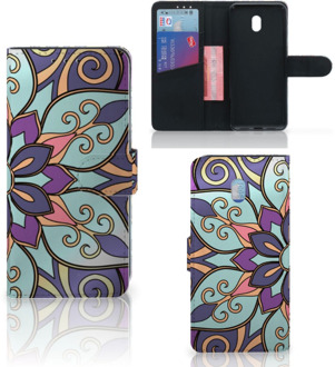 B2Ctelecom Xiaomi Redmi 8A Hoesje Purple Flower