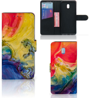 B2Ctelecom Xiaomi Redmi 8A Hoesje Watercolor Dark