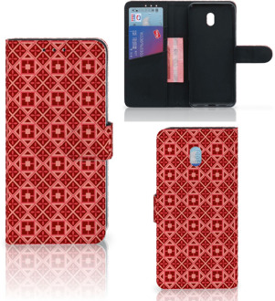 B2Ctelecom Xiaomi Redmi 8A Telefoon Hoesje Batik Red