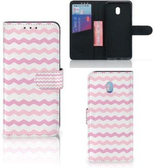 B2Ctelecom Xiaomi Redmi 8A Telefoon Hoesje Waves Roze