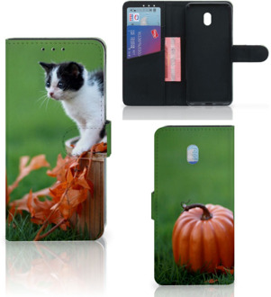 B2Ctelecom Xiaomi Redmi 8A Telefoonhoesje met Pasjes Kitten