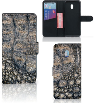 B2Ctelecom Xiaomi Redmi 8A Telefoonhoesje met Pasjes Krokodillenprint