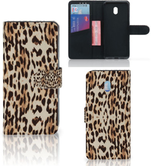 B2Ctelecom Xiaomi Redmi 8A Telefoonhoesje met Pasjes Leopard