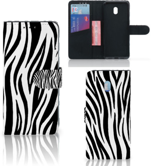 B2Ctelecom Xiaomi Redmi 8A Telefoonhoesje met Pasjes Zebra