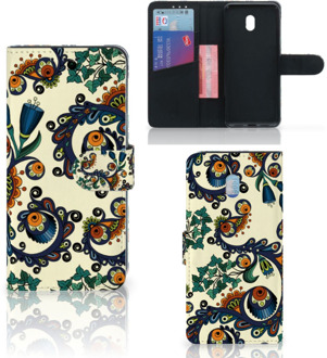 B2Ctelecom Xiaomi Redmi 8A Wallet Case Barok Flower