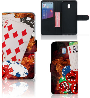 B2Ctelecom Xiaomi Redmi 8A Wallet Case met Pasjes Casino