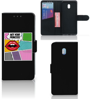 B2Ctelecom Xiaomi Redmi 8A Wallet Case met Pasjes Popart Princess