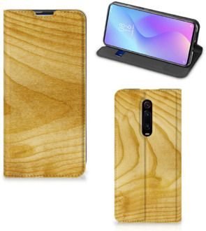 B2Ctelecom Xiaomi Redmi K20 Pro Book Wallet Case Licht Hout