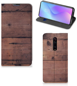 B2Ctelecom Xiaomi Redmi K20 Pro Book Wallet Case Old Wood