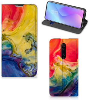 B2Ctelecom Xiaomi Redmi K20 Pro Bookcase Watercolor Dark