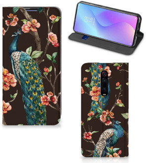 B2Ctelecom Xiaomi Redmi K20 Pro Hoesje maken Pauw met Bloemen