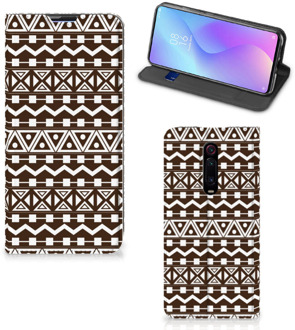 B2Ctelecom Xiaomi Redmi K20 Pro Hoesje met Magneet Aztec Bruin