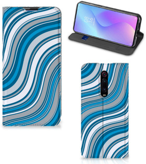 B2Ctelecom Xiaomi Redmi K20 Pro Hoesje met Magneet Waves Blue