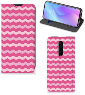 B2Ctelecom Xiaomi Redmi K20 Pro Hoesje met Magneet Waves Pink