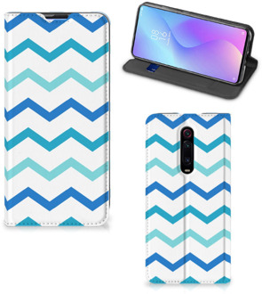 B2Ctelecom Xiaomi Redmi K20 Pro Hoesje met Magneet Zigzag Blauw