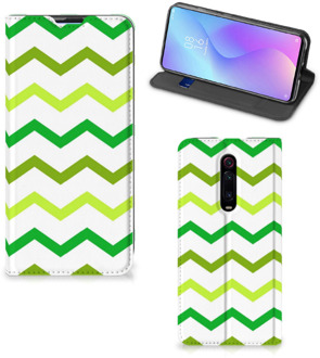 B2Ctelecom Xiaomi Redmi K20 Pro Hoesje met Magneet Zigzag Groen