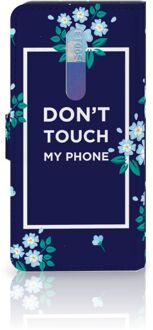 B2Ctelecom Xiaomi Redmi K20 Pro Portemonnee Hoesje Flowers Blue DTMP