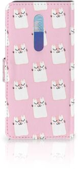 B2Ctelecom Xiaomi Redmi K20 Pro Telefoonhoesje met Pasjes Sleeping Cats