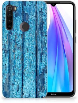 B2Ctelecom Xiaomi Redmi Note 8T Bumper Hoesje Blauw Wood