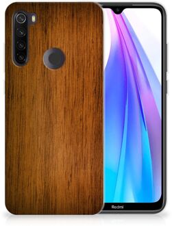 B2Ctelecom Xiaomi Redmi Note 8T Bumper Hoesje Donker Hout