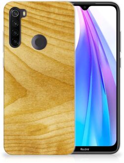 B2Ctelecom Xiaomi Redmi Note 8T Bumper Hoesje Licht Hout