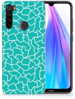 B2Ctelecom Xiaomi Redmi Note 8T Hoesje maken Design Cracks Blue