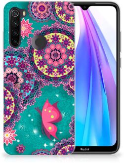 B2Ctelecom Xiaomi Redmi Note 8T Hoesje maken Vlinders en Cirkels