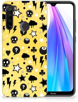 B2Ctelecom Xiaomi Redmi Note 8T Silicone Back Case Punk Yellow