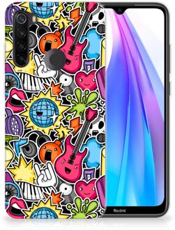 B2Ctelecom Xiaomi Redmi Note 8T Silicone Back Cover Punk Rock