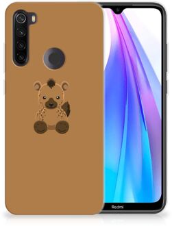 B2Ctelecom Xiaomi Redmi Note 8T Telefoonhoesje met Naam Baby Hyena