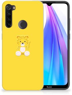 B2Ctelecom Xiaomi Redmi Note 8T Telefoonhoesje met Naam Baby Leopard