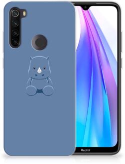 B2Ctelecom Xiaomi Redmi Note 8T Telefoonhoesje met Naam Baby Rhino