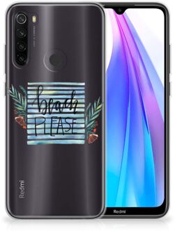 B2Ctelecom Xiaomi Redmi Note 8T Telefoonhoesje met Naam Boho Beach