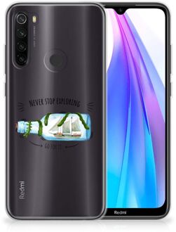 B2Ctelecom Xiaomi Redmi Note 8T Telefoonhoesje met Naam Boho Bottle