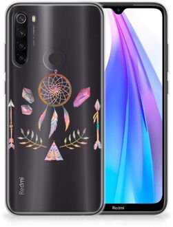 B2Ctelecom Xiaomi Redmi Note 8T Telefoonhoesje met Naam Boho Dreamcatcher