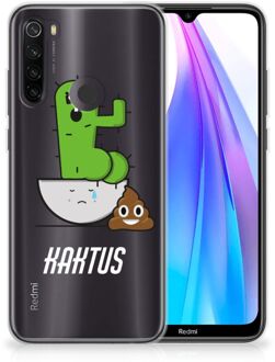 B2Ctelecom Xiaomi Redmi Note 8T Telefoonhoesje met Naam Cactus Poo