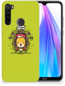 B2Ctelecom Xiaomi Redmi Note 8T Telefoonhoesje met Naam Doggy Biscuit