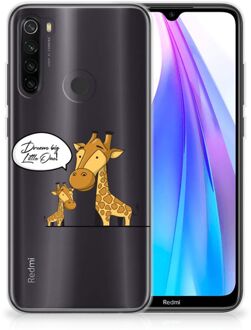 B2Ctelecom Xiaomi Redmi Note 8T Telefoonhoesje met Naam Giraffe