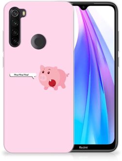 B2Ctelecom Xiaomi Redmi Note 8T Telefoonhoesje met Naam Pig Mud