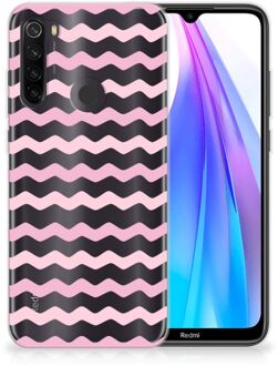 B2Ctelecom Xiaomi Redmi Note 8T TPU bumper Waves Roze