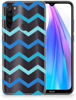 B2Ctelecom Xiaomi Redmi Note 8T TPU bumper Zigzag Blauw