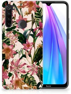 B2Ctelecom Xiaomi Redmi Note 8T TPU Case Flowers