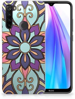 B2Ctelecom Xiaomi Redmi Note 8T TPU Case Purple Flower