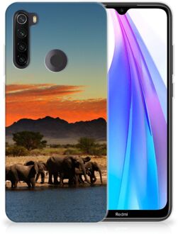 B2Ctelecom Xiaomi Redmi Note 8T TPU Hoesje Olifanten