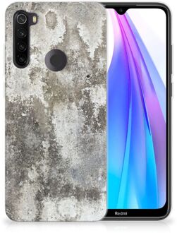 B2Ctelecom Xiaomi Redmi Note 8T TPU Siliconen Hoesje Beton Print