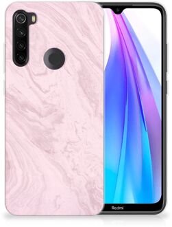 B2Ctelecom Xiaomi Redmi Note 8T TPU Siliconen Hoesje Marble Roze