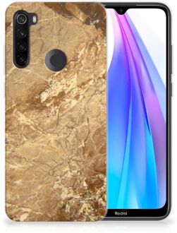 B2Ctelecom Xiaomi Redmi Note 8T TPU Siliconen Hoesje Marmer Beige