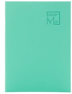 B5 Self-Vulling Maandelijkse Planner Notepad Leraar Les Schema Business Office Record Notebook 24 Sheets Voor 18 Maanden groen