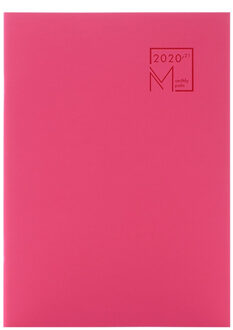 B5 Self-Vulling Maandelijkse Planner Notepad Leraar Les Schema Business Office Record Notebook 24 Sheets Voor 18 Maanden roos rood