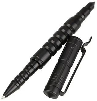 B8 Aviation Aluminum defence personal Tactical Pen Anti-Slip Self Defense Pen Tool Black New Gift